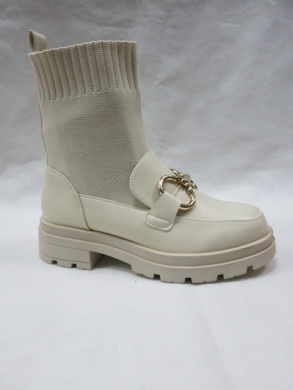 Botki damskie na płaskim (36-41) 8025 BEIGE