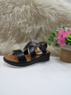 Sandały damskie na koturnie (36-41) BD16-6 BLACK