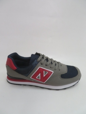 Buty sportowe męskie (40-45) 1007 GREY/RED/NAVY