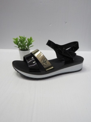 Sandały damskie na koturnie (36-41) 888-9 BLACK