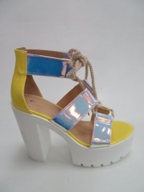 Sandały Damskie na obcasie (36-41) AX71 YELLOW