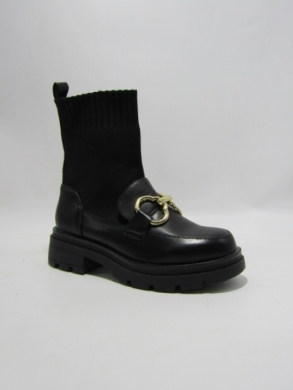 Botki damskie na płaskim (36-41) 8025 BLACK