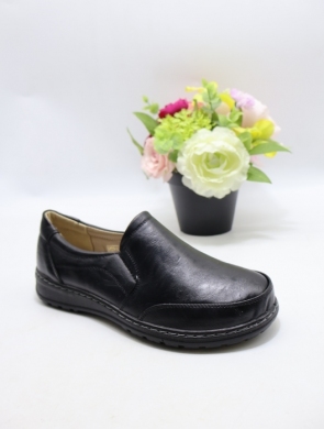 Półbuty damskie na płaskim (36-42) 22T96-1 BLACK