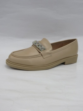 Mokasyny damskie na płaskim (36-41) T555 BEIGE