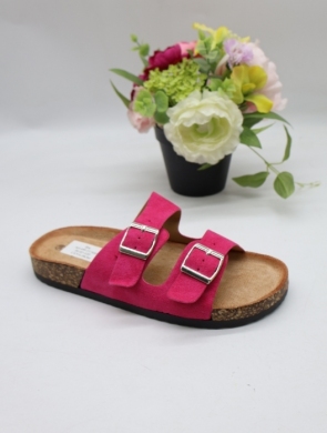 Klapki damskie na płaskim (36-41) SO-055 FUSHIA