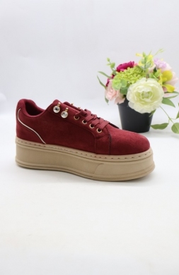 Buty sportowe damskie na płaskim (36-41) 6612 RED