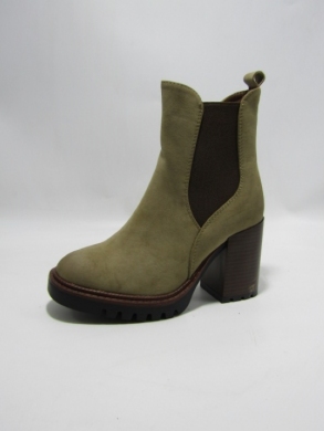 Botki damskie ocieplane na obcasie (36-41) M739 KHAKI