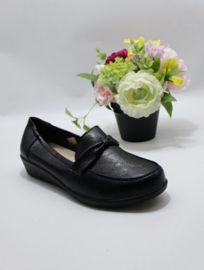 Półbuty damskie na koturnie (39-43) DTB2-7 BLACK