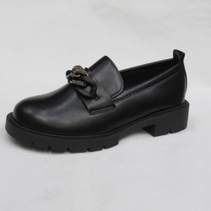 Mokasyny damskie na płaskim (36-41) 3232 BLACK
