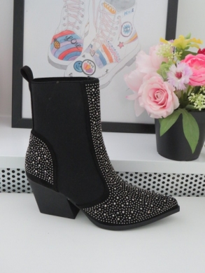 Botki damskie na obcasie (36-41) RXJ221 BLACK