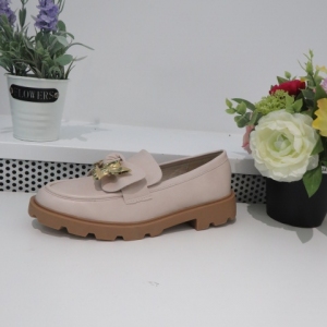 Mokasyny damskie na płaskim (36-41) 8025 BEIGE