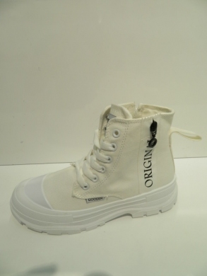 Trampki damskie na płaskim (36-41) GD-HR-31 WHITE