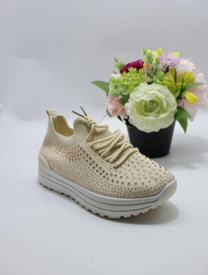 Buty sportowe damskie na płaskim (36-41) TA-270 BEIGE