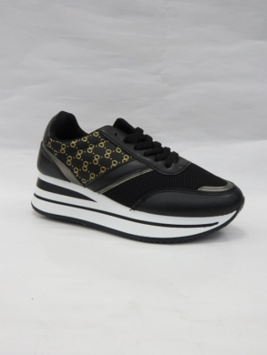 Buty sportowe damskie na płaskim (36-41) 6211-1 BLACK