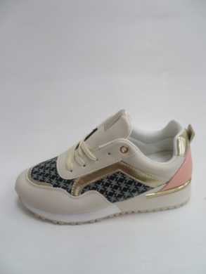 Buty sportowe damskie na płaskim (36-41) YR84 WHITE