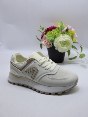 Buty sportowe damskie na płaskim (36-41) 1775 BEIGE