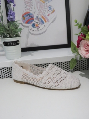 Mokasyny damskie na płaskim (36-41) 3699 WHITE