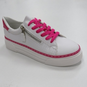 Buty sportowe damskie na płaskim (36-41) A-70 WHITE/ROSES