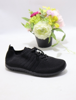 Buty sportowe damskie na płaskim (36-41) A-1 BLACK