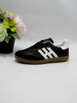 Buty sportowe damskie na płaskim (36-41) FZL-3 BLACK/WHITE