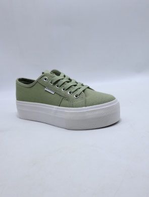 Buty sportowe damskie na płaskim (36-41) 7SP727-LS KHAKI/WH
