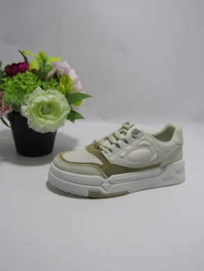 Buty sportowe damskie na płaskim (36-41) O-1072 BEIGE