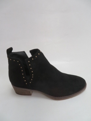 Botki damskie jesienne na płaskim (36-41) NS195 BLACK