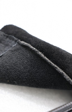 Botki damskie ocieplane na obcasie (36-41) B3-001 BLACK-SKORA