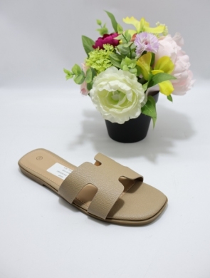 Klapki damskie na płaskim (36-41) WL-240 KHAKI