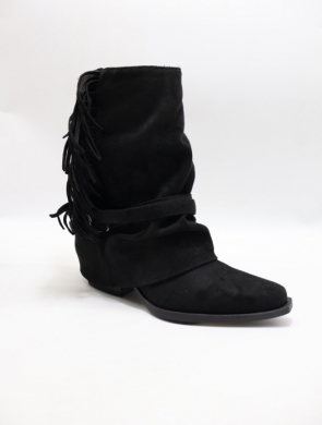 Botki damskie na obcasie (36-41) MB73 BLACK