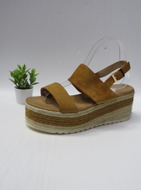 Sandały damskie na koturnie (36-41) BL305 CAMEL
