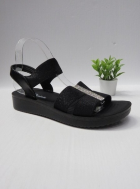 Sandały damskie na płaskim (36-41) R222-2 BLACK
