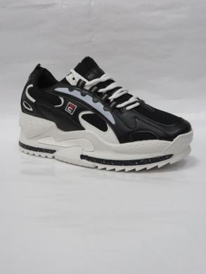 Buty sportowe damskie na płaskim (36-41) A34 BLACK/WHITE