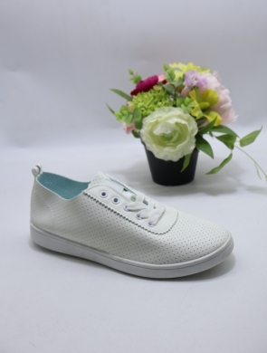 Buty sportowe damskie na płaskim (39-43) SJ2303-2 WHITE