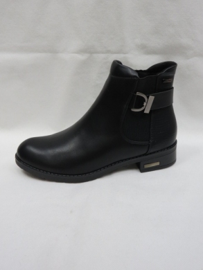 Botki damskie ocieplane na płaskim (36-41) SG-571 BLACK