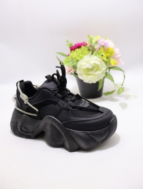 Buty sportowe damskie na płaskim (36-41) 5083 BLACK