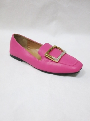 Mokasyny damskie na płaskim (36-41) T548 FUCHSIA