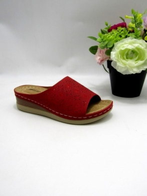 Klapki damskie na koturnie (36-41) 168 RED