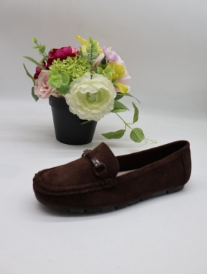 Mokasyny damskie na płaskim (36-41) 6358 BROWN