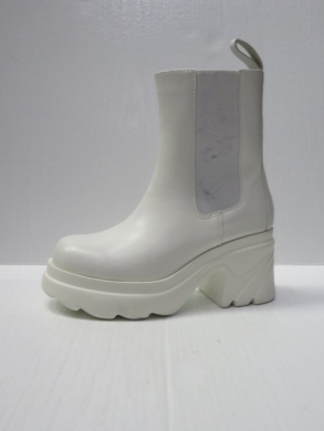 Botki damskie na obcasie (36-41) D53 WHITE