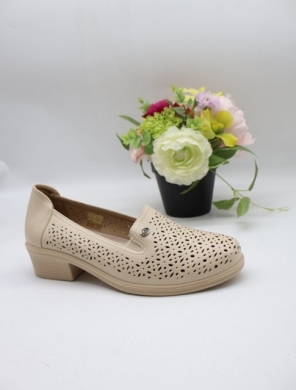 Półbuty damskie na obcasie (37-41) J35-22 BEIGE