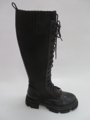 Kozaki damkie na płaskim (36-41) 8380 BLACK