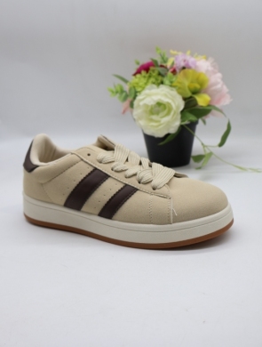 Buty sportowe damskie na płaskim (36-41) BAK-03 BE/BROWN