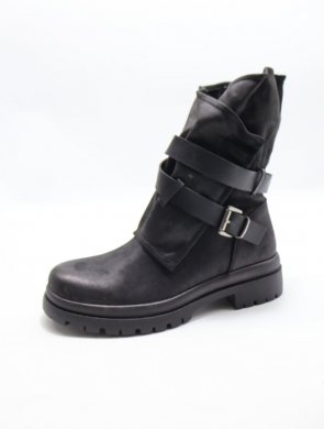 Botki damskie na płaskim (36-41) 5268 BLACK
