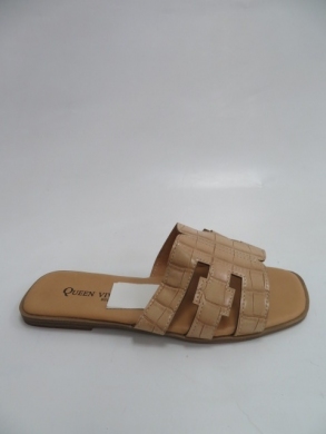 Klapki damskie na płaskim (36-41) 816 BEIGE