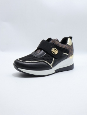 Buty sportowe damskie na koturnie (36-41) 0-750 BLACK