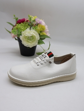 Półbuty damskie na płaskim (36-41) 25110-8 WHITE