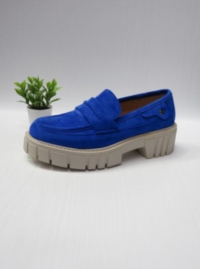 Mokasyny damskie na koturnie (36-41) UK132 BLUE