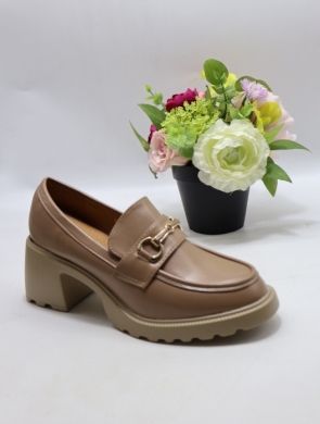 Półbuty damskie na obcasie (36-41) XYX-25222-3 BROWN