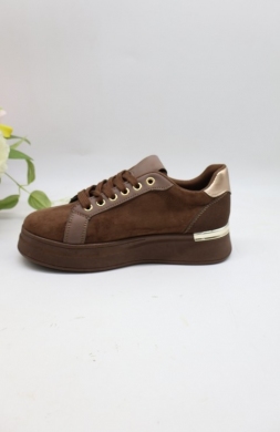 Buty sportowe damskie na płaskim (36-41) EV-556 BROWN